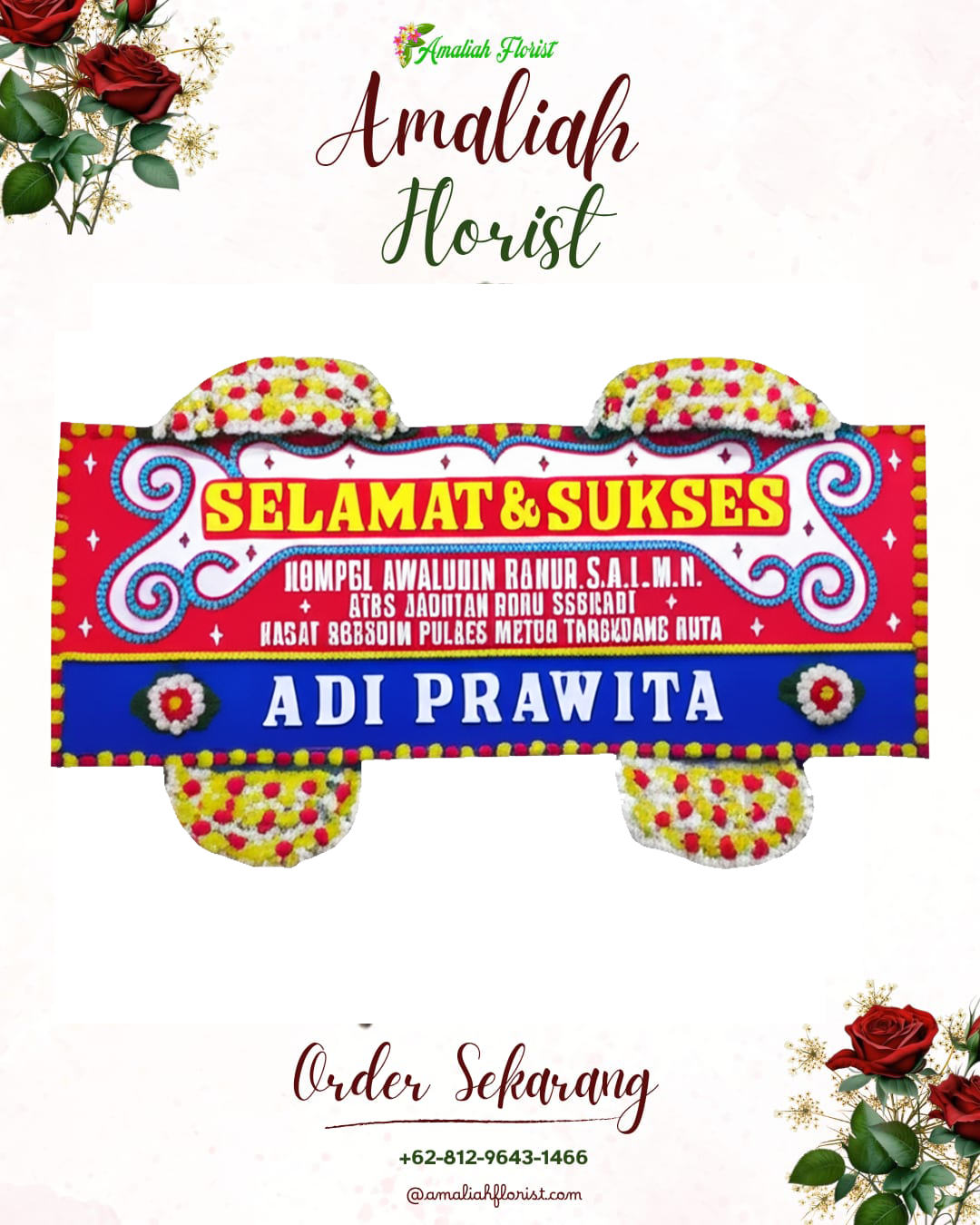 Papan Bunga Ucapan Selamat Kaliori